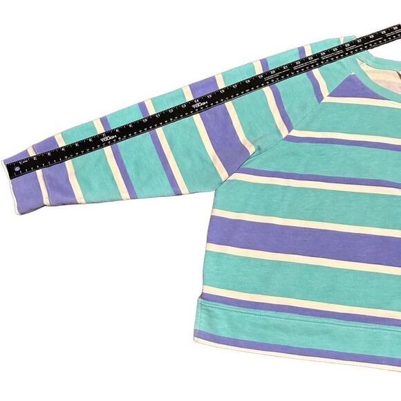 WILDFOX- Women's Striped Loungewear Athleisure Sweatshirt Top, Size XXL - Picture 7 of 10